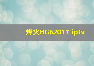 烽火HG6201T iptv